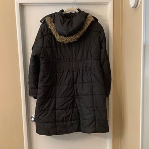 Maggie Barnes 3X Puffer Trench Coat